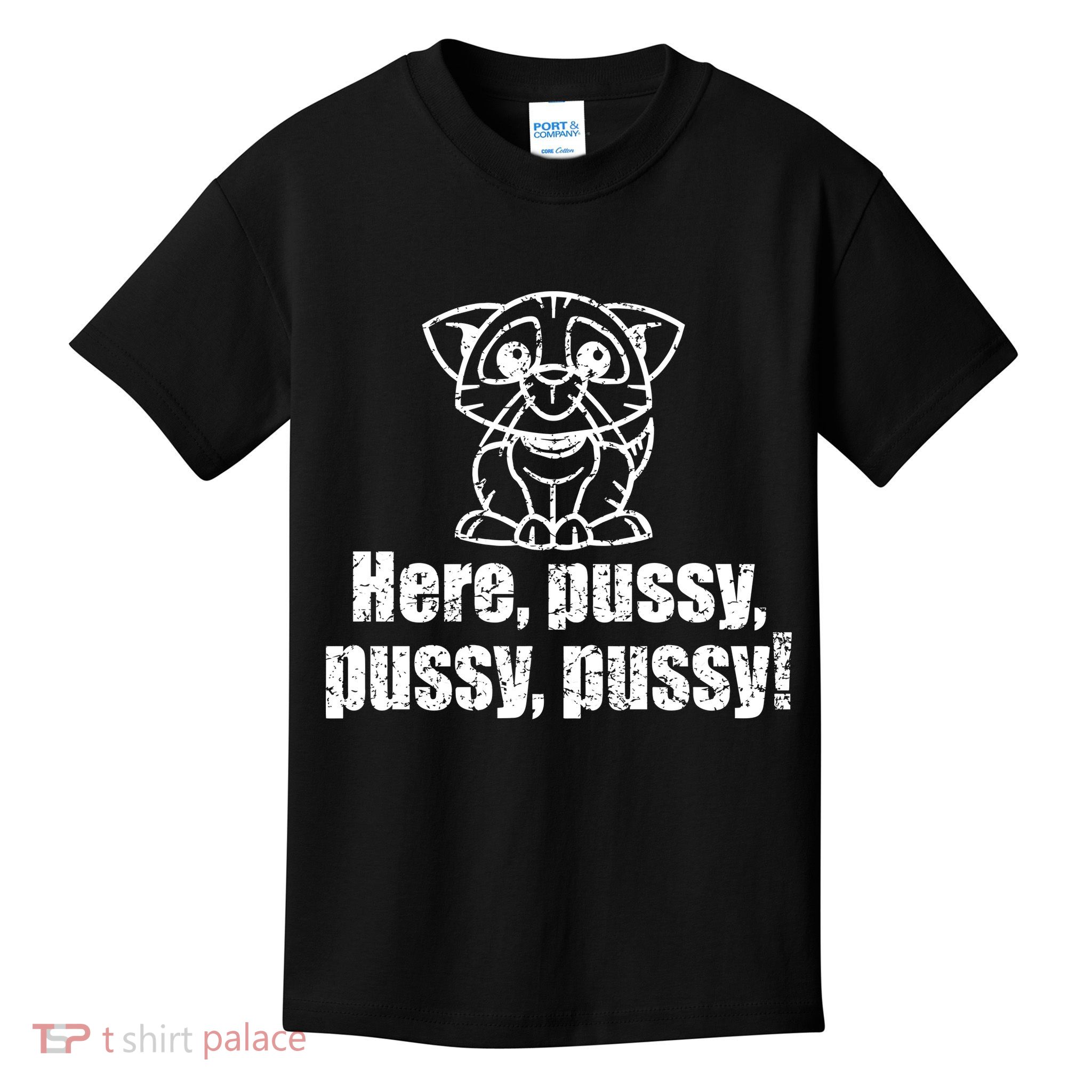 Here Pussy Pussy Pussy Cat Kids T-Shirt
