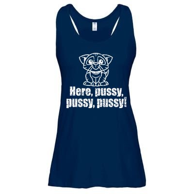 Here Pussy Pussy Pussy Cat Ladies Essential Flowy Tank