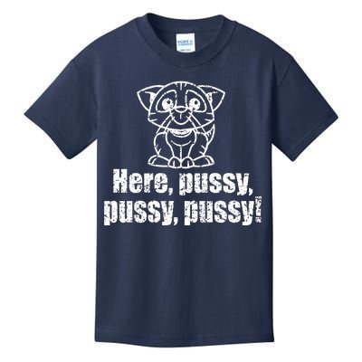 Here Pussy Pussy Pussy Cat Kids T-Shirt