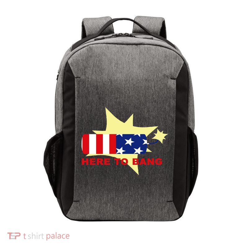 Here To Bang Independence Day 4th of July Vector Backpack
