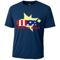 Here To Bang Independence Day 4th of July Cooling Performance Crew T-Shirt