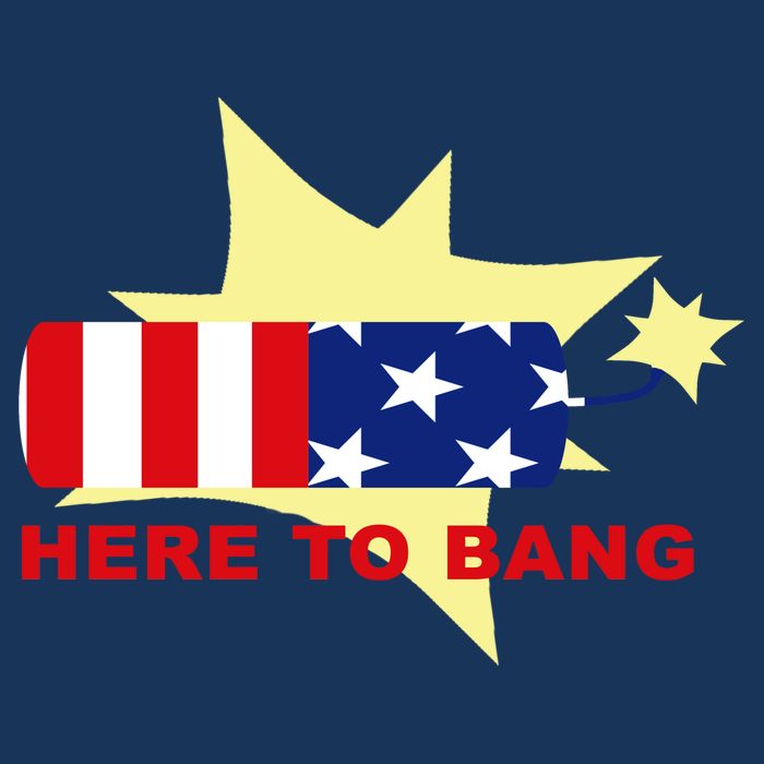 Here To Bang Independence Day 4th of July 16 in Basic Backpack