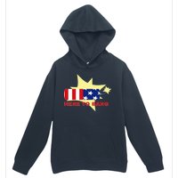 Here To Bang Independence Day 4th of July Urban Pullover Hoodie