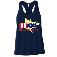 Here To Bang Independence Day 4th of July Women's Racerback Tank