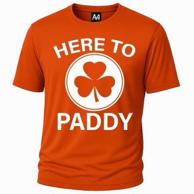 Here To Paddy Funny St Patricks Day Cooling Performance Crew T-Shirt