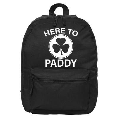 Here To Paddy Funny St Patricks Day 16 in Basic Backpack