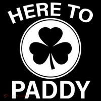 Here To Paddy Funny St Patricks Day Pom Pom 12in Knit Beanie