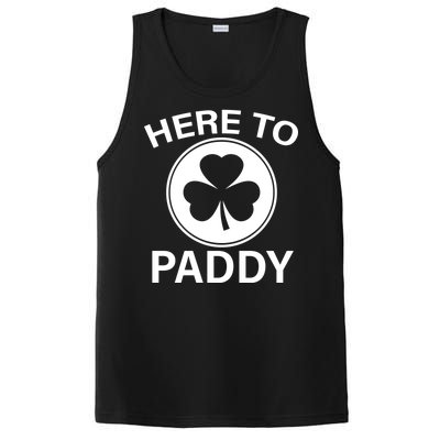 Here To Paddy Funny St Patricks Day PosiCharge Competitor Tank