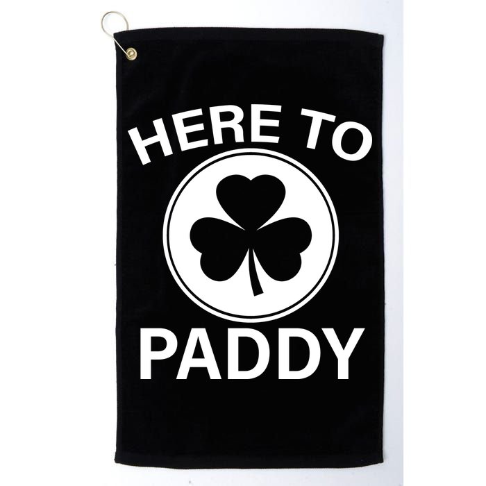 Here To Paddy Funny St Patricks Day Golf Towel