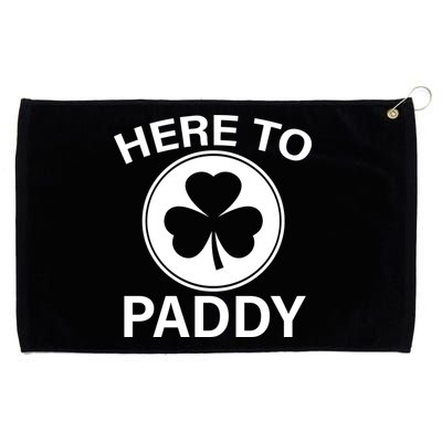 Here To Paddy Funny St Patricks Day Grommeted Golf Towel