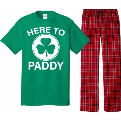 Here To Paddy Funny St Patricks Day Pajama Set