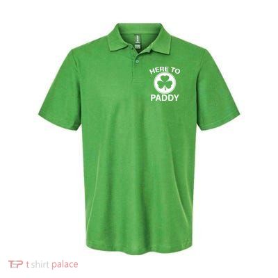 Here To Paddy Funny St Patricks Day Polo