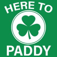 Here To Paddy Funny St Patricks Day Women's V-Neck T-Shirt