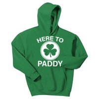 Here To Paddy Funny St Patricks Day Kids Hoodie