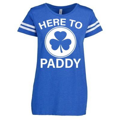 Here To Paddy Funny St Patricks Day Enza Ladies Jersey Football T-Shirt