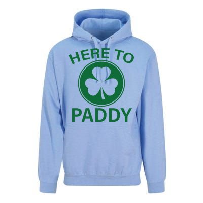 Here To Paddy Funny St Patricks Day Unisex Surf Hoodie