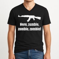 Here Zombie Zombie Zombie V-Neck T-Shirt