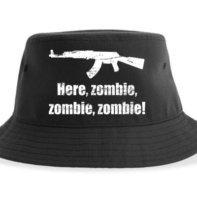 Here Zombie Zombie Zombie Sustainable Bucket Hat