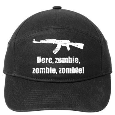 Here Zombie Zombie Zombie 7-Panel Snapback Hat