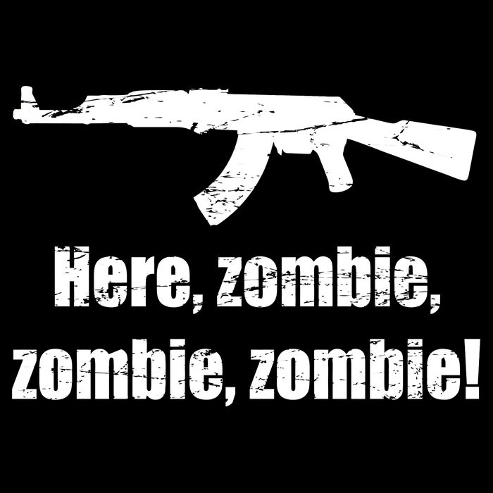 Here Zombie Zombie Zombie 7-Panel Snapback Hat