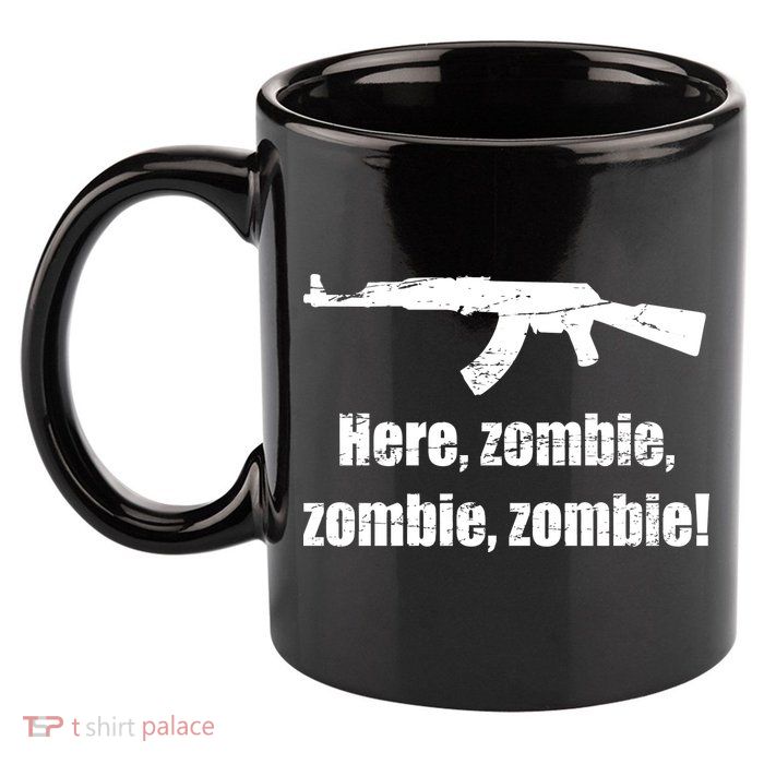 Here Zombie Zombie Zombie 11oz C Handle Ceramic Mug