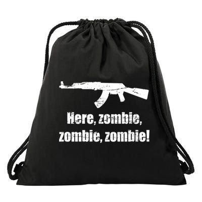 Here Zombie Zombie Zombie Drawstring Bag