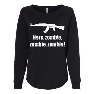 Here Zombie Zombie Zombie Womens California Wash Sweatshirt