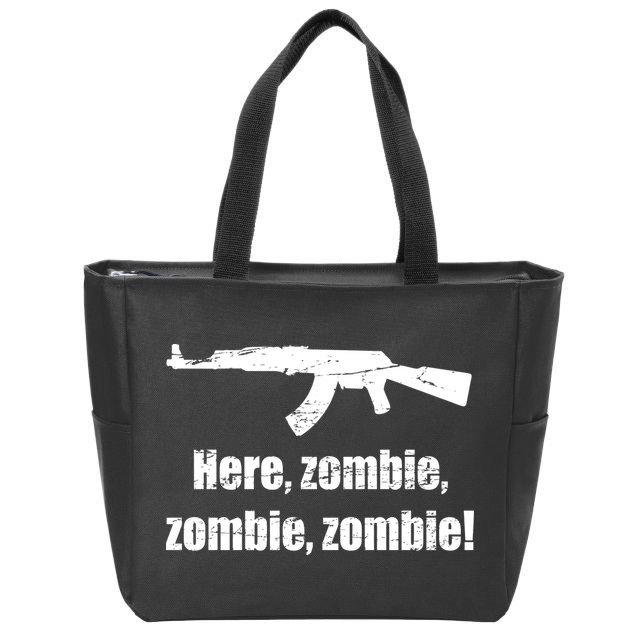Here Zombie Zombie Zombie Zip Tote Bag