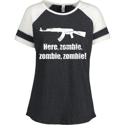 Here Zombie Zombie Zombie Enza Ladies Jersey Colorblock Tee