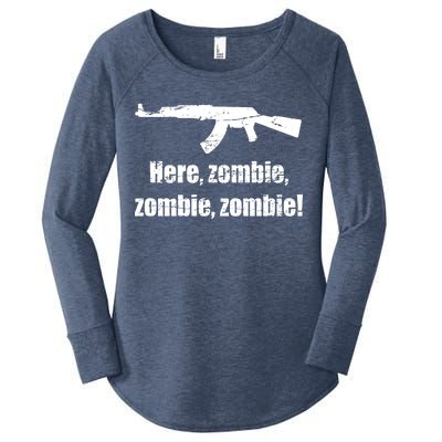 Here Zombie Zombie Zombie Women's Perfect Tri Tunic Long Sleeve Shirt