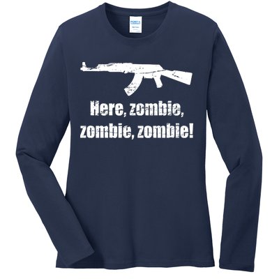 Here Zombie Zombie Zombie Ladies Long Sleeve Shirt