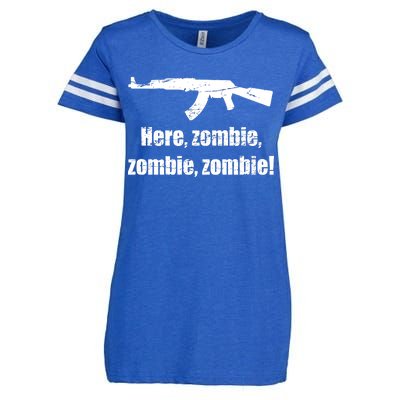 Here Zombie Zombie Zombie Enza Ladies Jersey Football T-Shirt