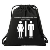 Here's A Hint Vagina Penis Drawstring Bag
