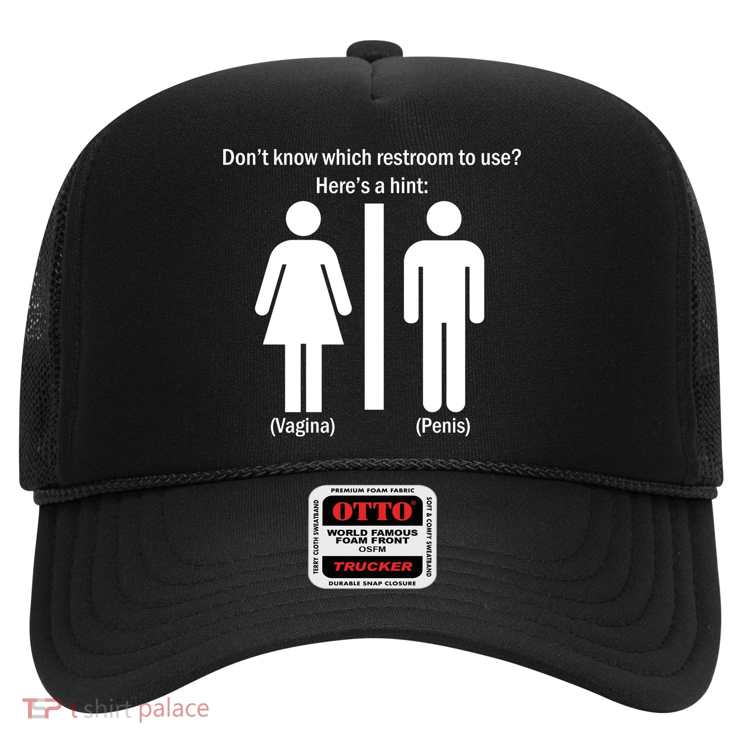 Here's A Hint Vagina Penis Trucker Hat