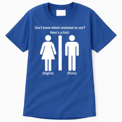 Here's A Hint Vagina Penis Tall T-Shirt