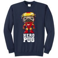Hero Iron Pug Funny Spoof Sweatshirt