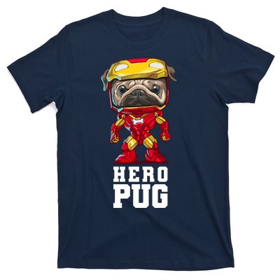 Hero Iron Pug Funny Spoof T-Shirt