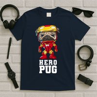 Hero Iron Pug Funny Spoof T-Shirt