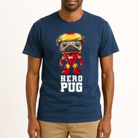 Hero Iron Pug Funny Spoof Tall T-Shirt