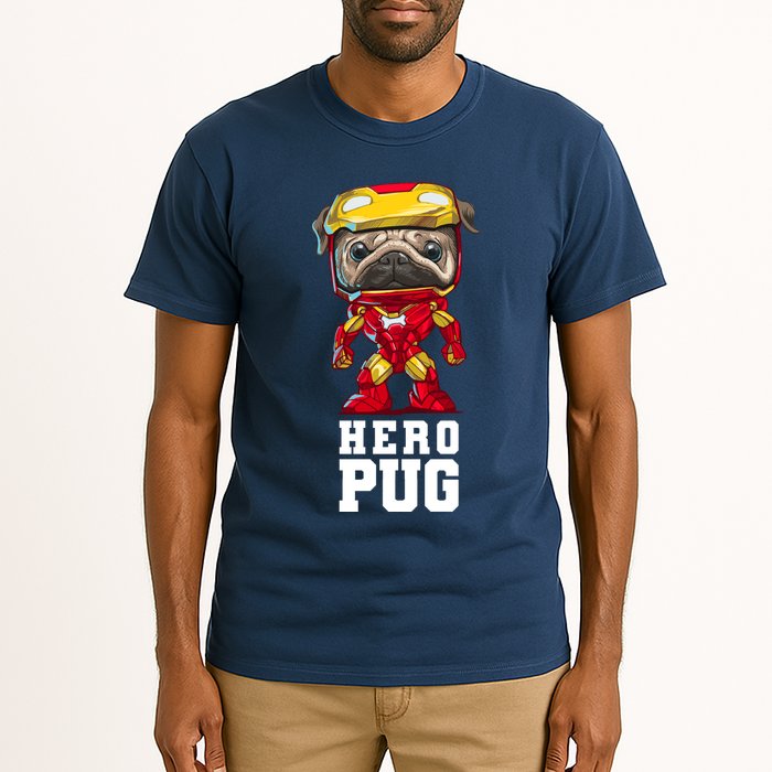 Hero Iron Pug Funny Spoof Tall T-Shirt