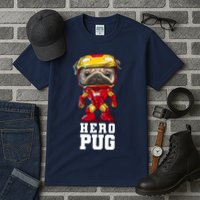 Hero Iron Pug Funny Spoof Tall T-Shirt