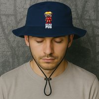 Hero Iron Pug Funny Spoof Bucket Hat