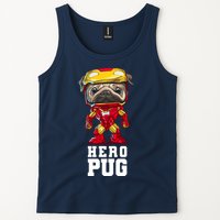 Hero Iron Pug Funny Spoof Tank Top