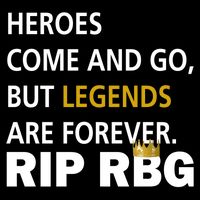 Heroes Come And Go Legends Are Forever RIP RBG Apron