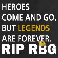 Heroes Come And Go Legends Are Forever RIP RBG Golf Towel