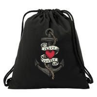 He's My Anchor Drawstring Bag