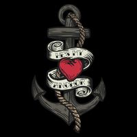 He's My Anchor Drawstring Bag