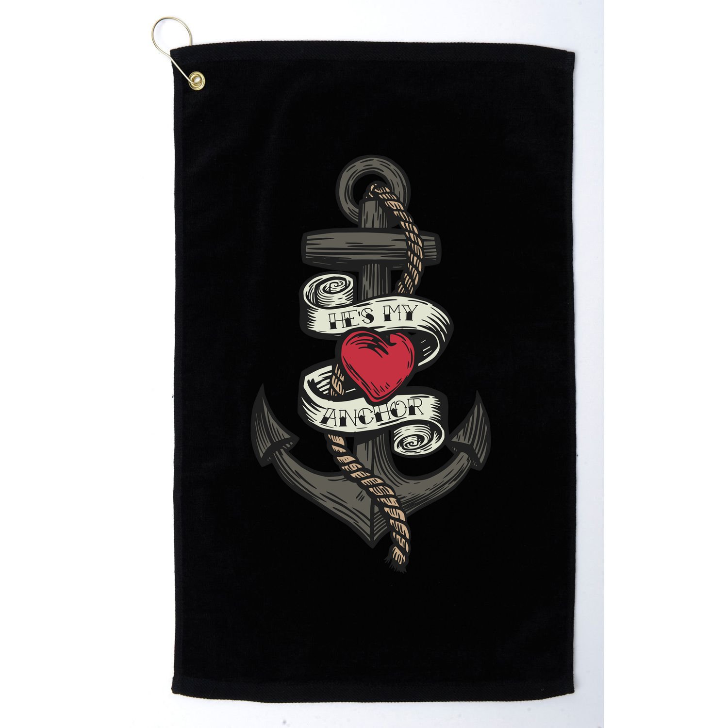 He's My Anchor Golf Towel