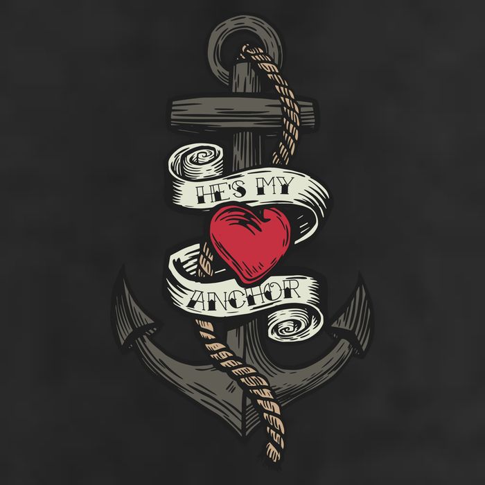 He's My Anchor Golf Towel