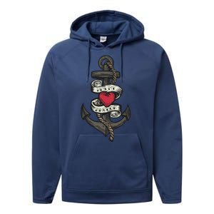 He's My Anchor Performance Fleece Hoodie